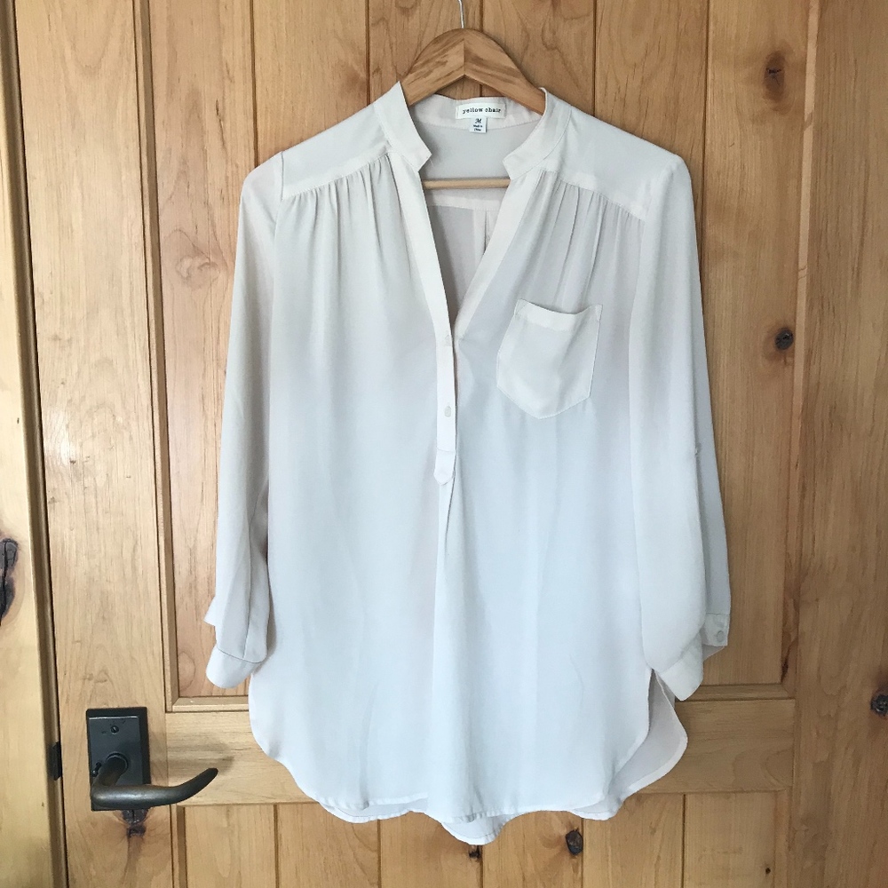 Yellow Chair Cream Blouse
